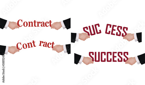 hands that hold and break contract and success