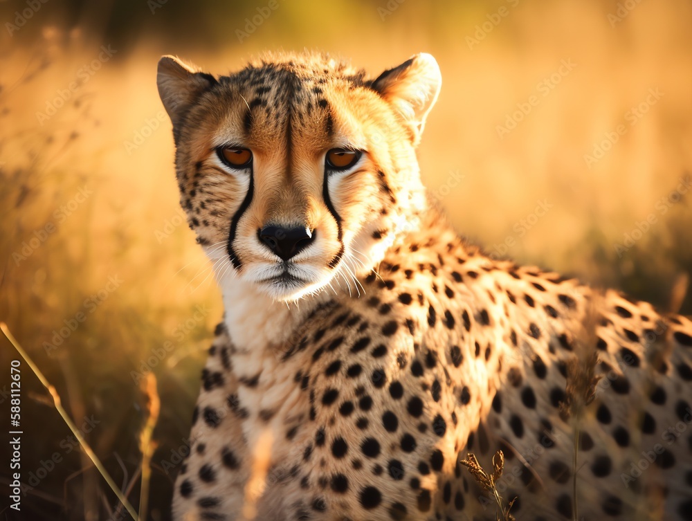 Cheetah in the savanna Cheetah in the savanna