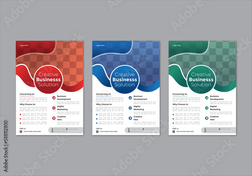 trend modern professional business flyer design corporate vector file 
