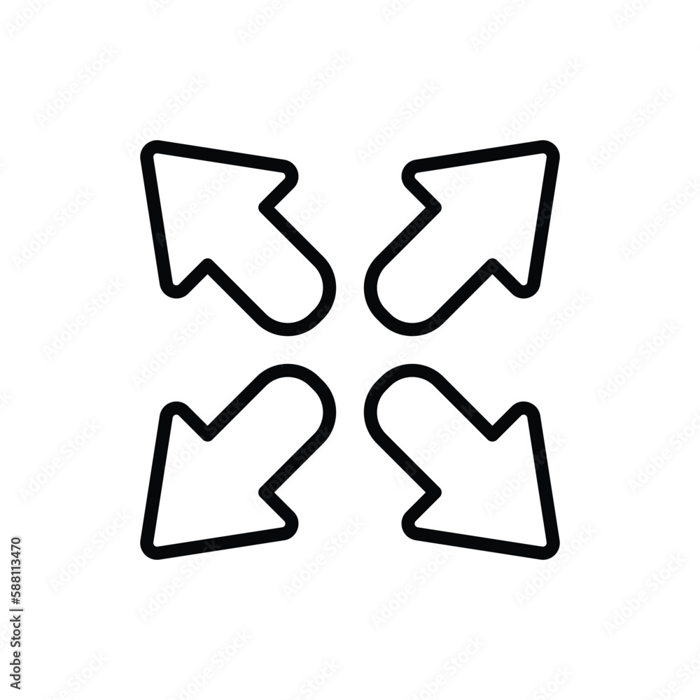 Arrows icon vector stock. Arrows icon vector stock.