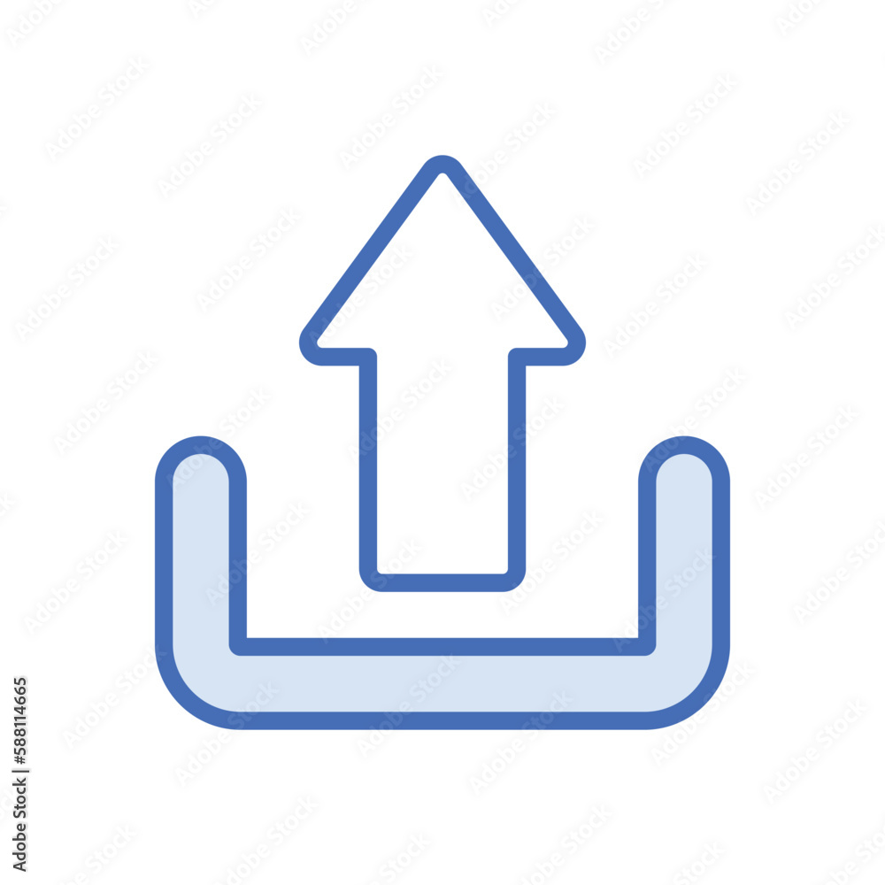 Uplaod icon vector stock. Uplaod icon vector stock.