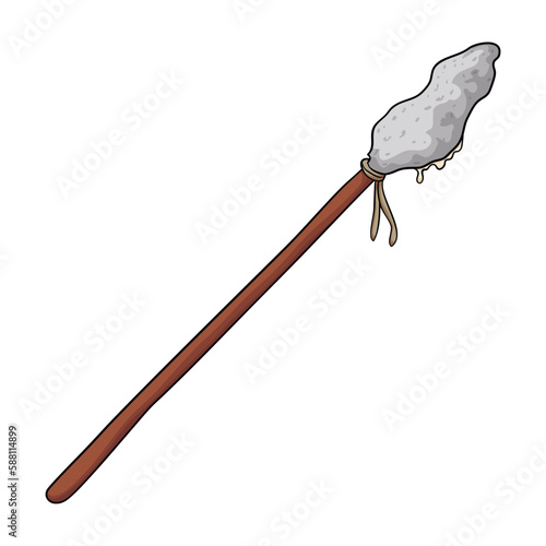 Recreation of Stephaton's stick with sponge soaked in vinegar, Vector illustration