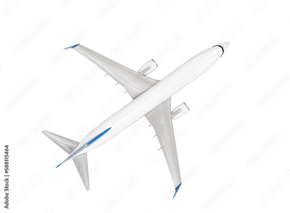 Model airplane isolated on transparent background Model airplane isolated on transparent background