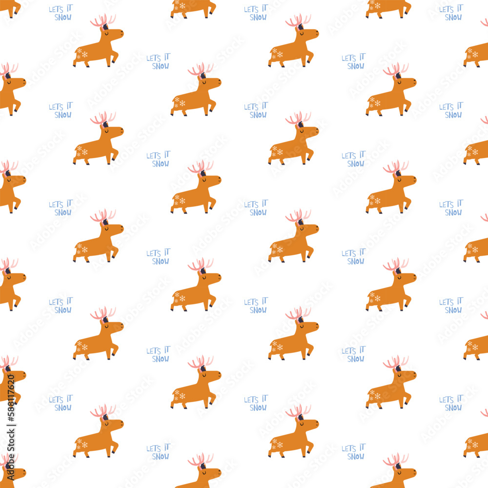 pattern with reindeer elements. repeating winter pattern for children's decor. seamless Christmas pattern pattern with reindeer elements. repeating winter pattern for children's decor. seamless Christmas pattern