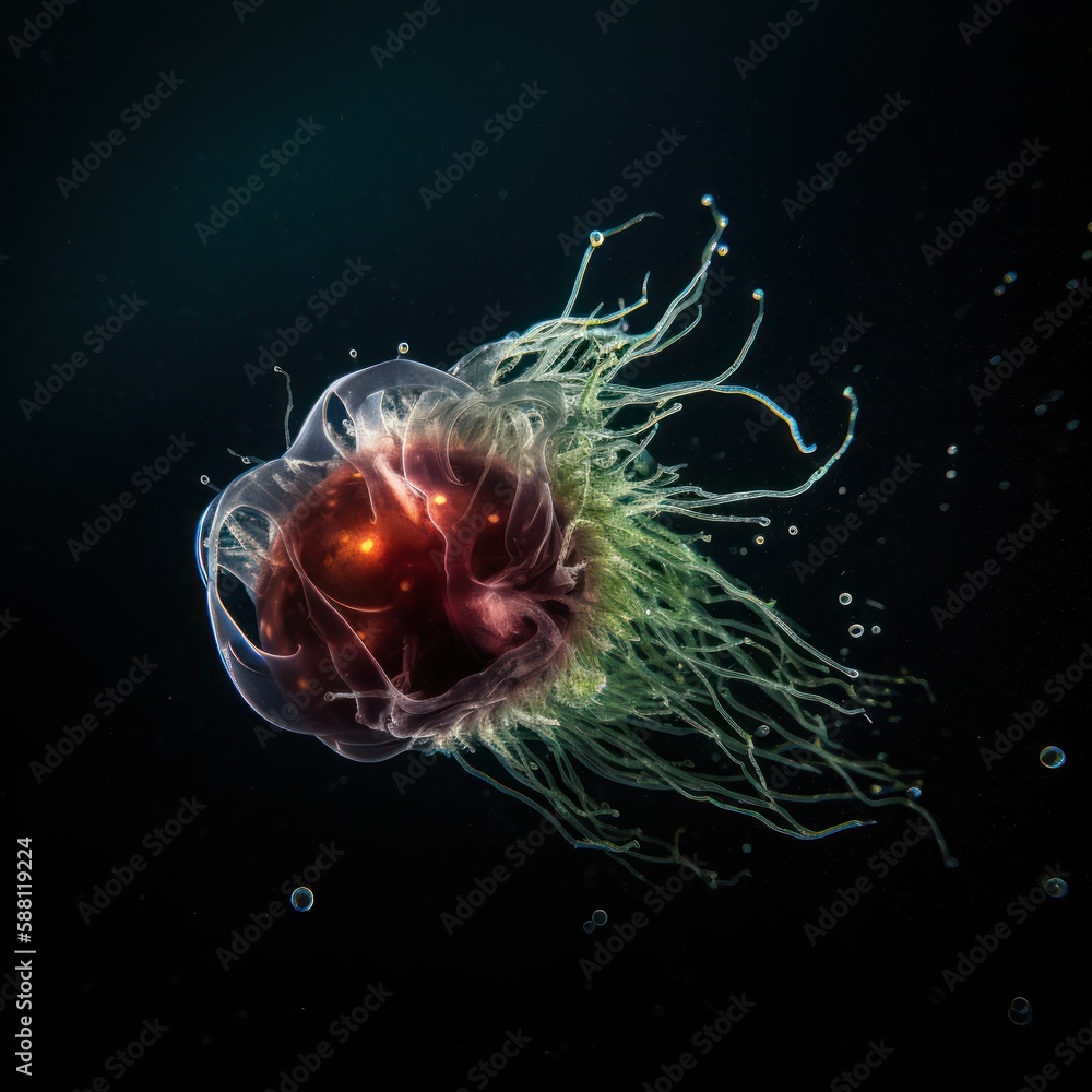 Vibrant Medusae, World's Most Stunning Jellyfish. Gen AI Vibrant Medusae, World's Most Stunning Jellyfish. Gen AI