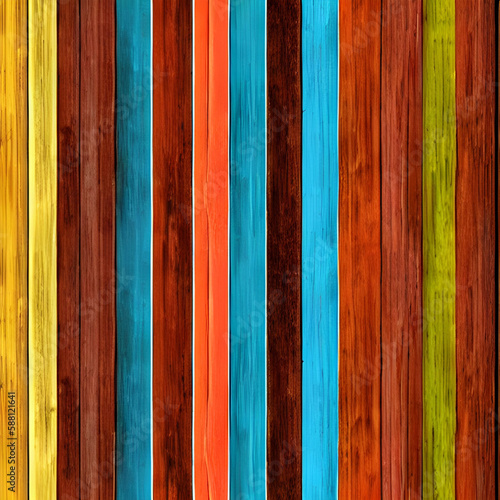 colorful wood texture. Generative AI. 