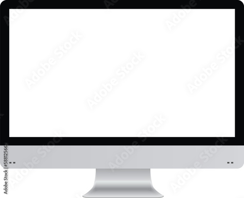 Monitor display screen vector