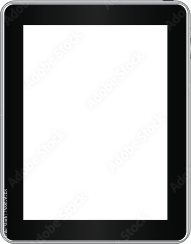 Tablet display screen vector
