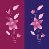 flower background Purple Color 
