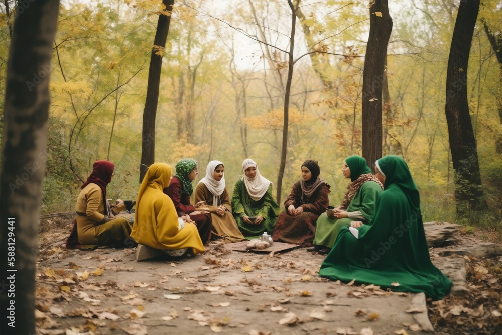 Muslim women's group, generative ai