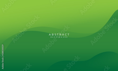simple green background . modern wavy background style