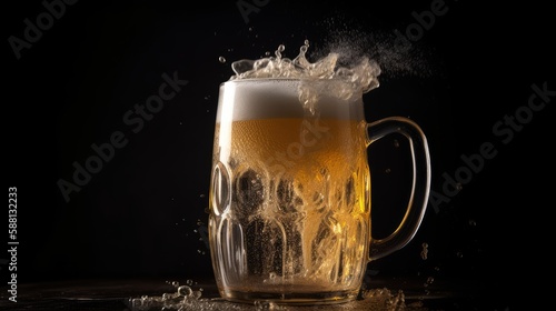 Beer Mug with Copy Space