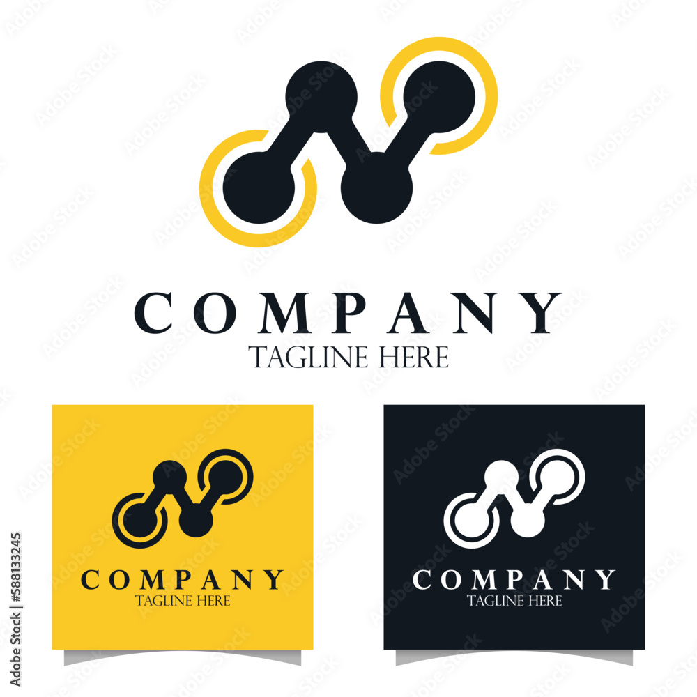 set logo design for company, business ,and brand identity Stock Vector ...