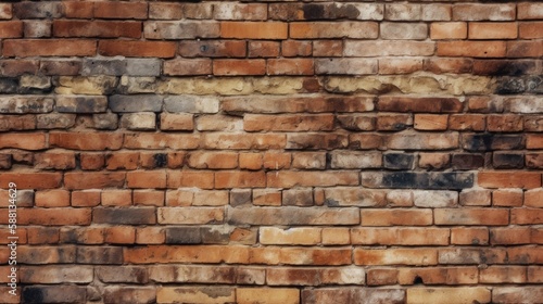 Seamless Bricks Wall Texture for Backgrounds and Designs