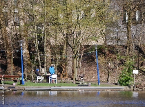 Gelände der Wassersportsparte eines Hamburger Vereins photo