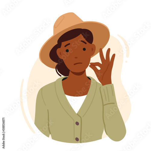 Woman Showing Gesture Of Silence With An Fingers Placed In Front Of Her Lips, Indicating To Remain Quiet Or Keep Secret