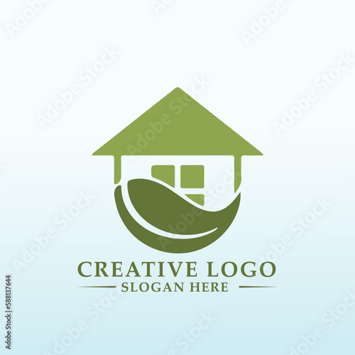 Rise nature vector logo design