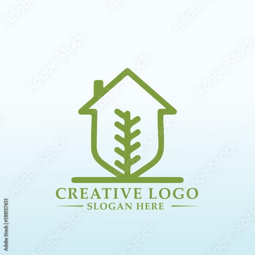 Rise nature vector logo design