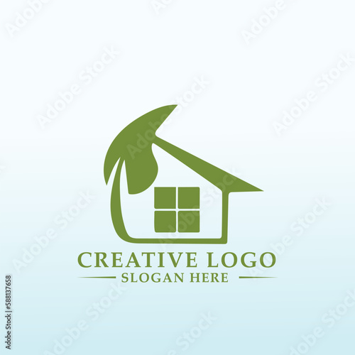 Rise nature vector logo design