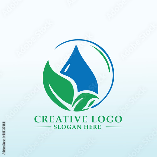 Rise nature vector logo design