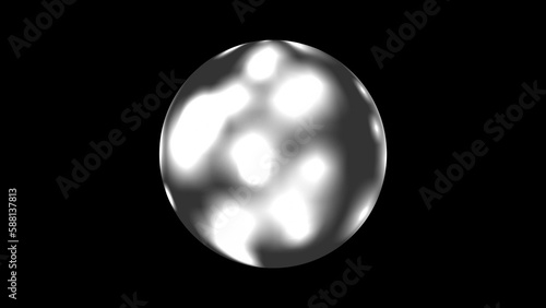 3d shining sphere 