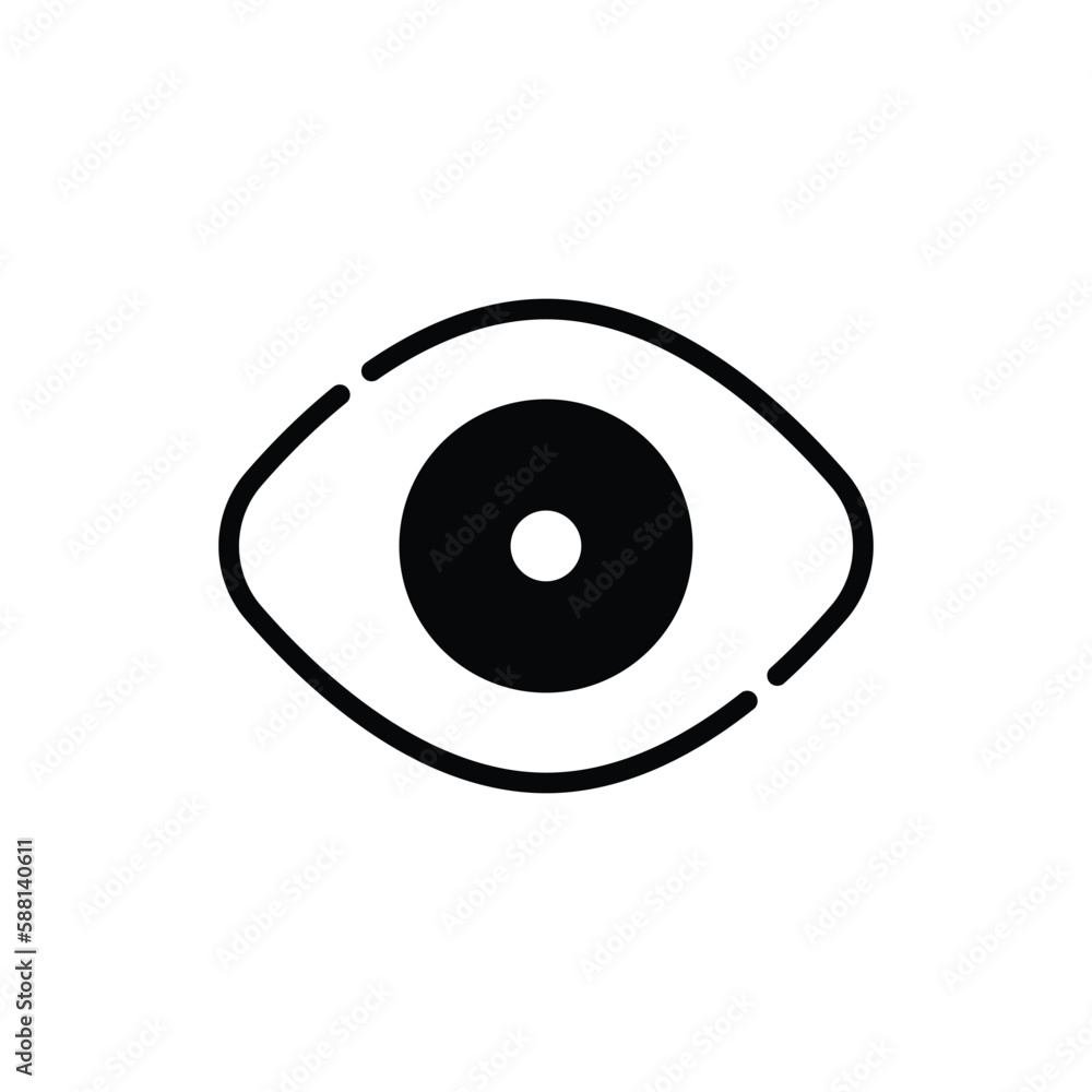Eye icon. Suitable for Web Page, Mobile App, UI, UX and GUI design Eye icon. Suitable for Web Page, Mobile App, UI, UX and GUI design