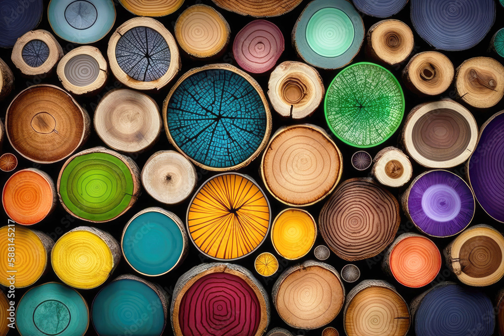 Colorful Cutted Wood Log Texture - Generative AI
Colorful Cutted Wood Log Texture - Generative AI