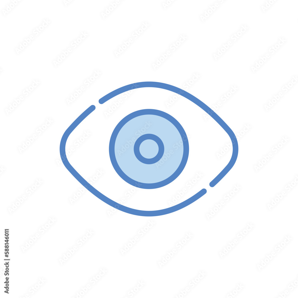 Eye icon. Suitable for Web Page, Mobile App, UI, UX and GUI design