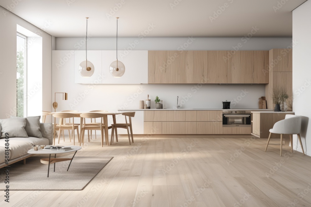 cozy living room with comfortable seating and a coffee table. Generative AI cozy living room with comfortable seating and a coffee table. Generative AI