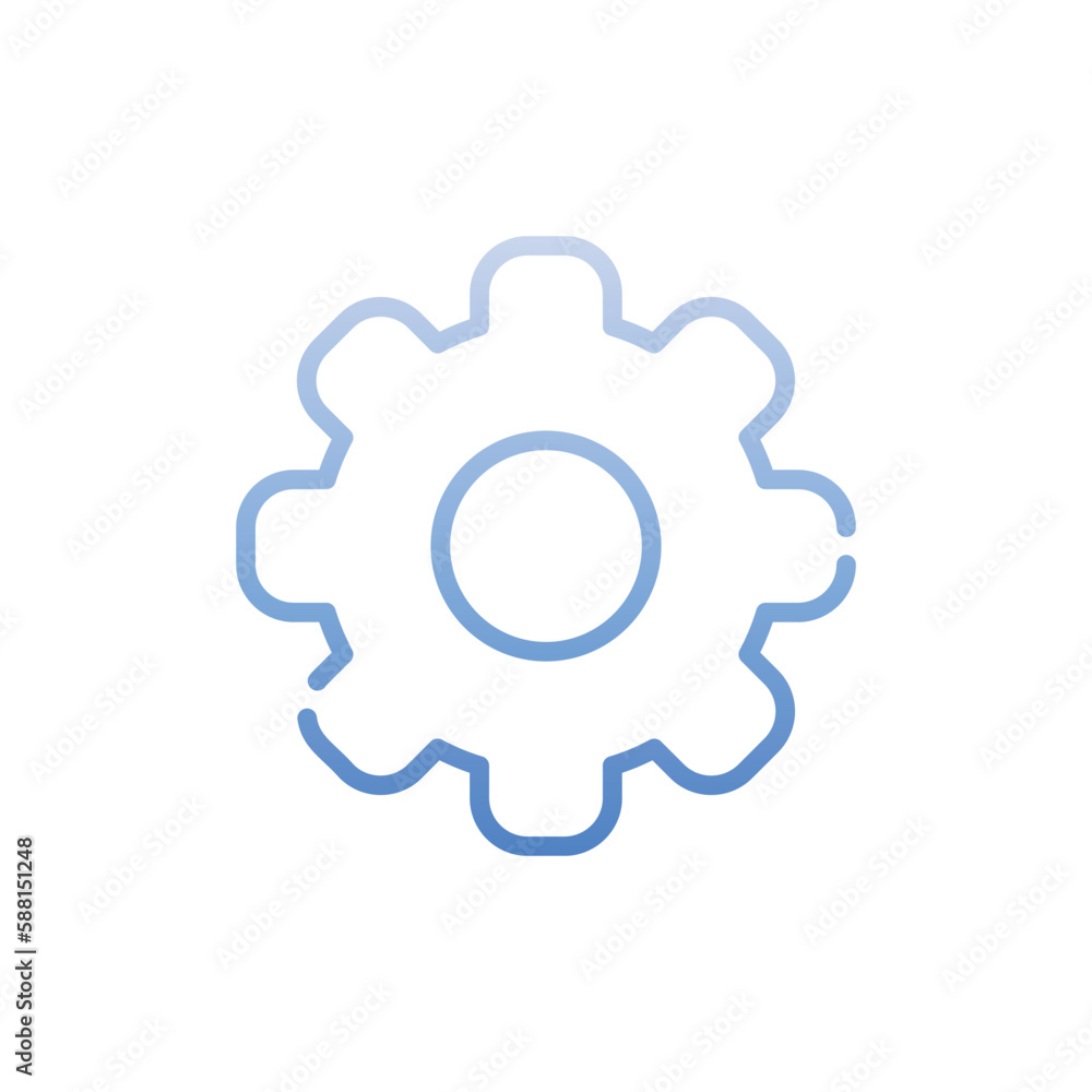 Gear icon. Suitable for Web Page, Mobile App, UI, UX and GUI design Gear icon. Suitable for Web Page, Mobile App, UI, UX and GUI design