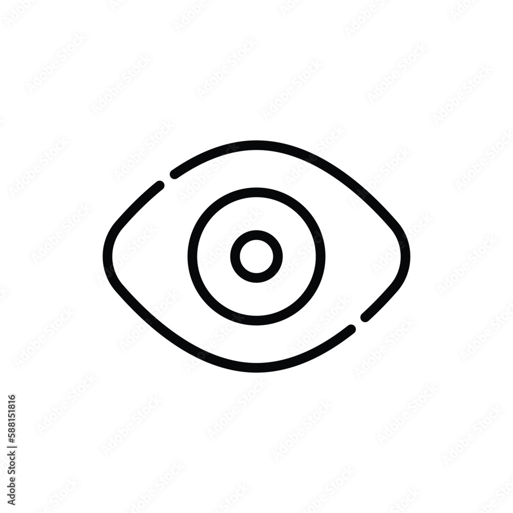 Eye icon. Suitable for Web Page, Mobile App, UI, UX and GUI design Eye icon. Suitable for Web Page, Mobile App, UI, UX and GUI design
