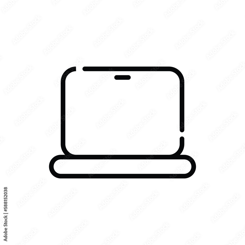 Laptop icon. Suitable for Web Page, Mobile App, UI, UX and GUI design Laptop icon. Suitable for Web Page, Mobile App, UI, UX and GUI design