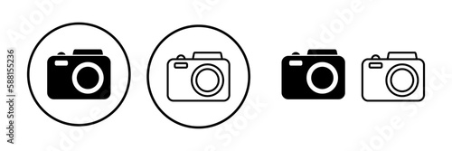 Camera Icon in trendy flat style isolated. Camera symbol web site design