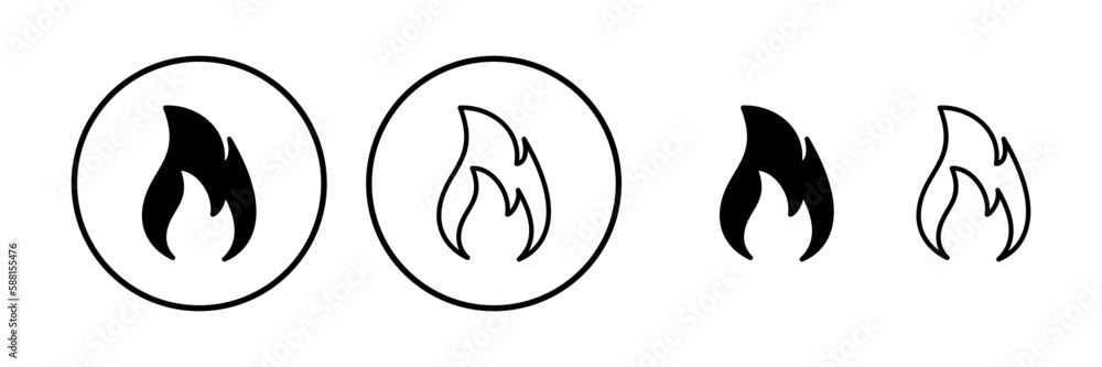 Fire icon vector. fire flame icon Fire icon vector. fire flame icon