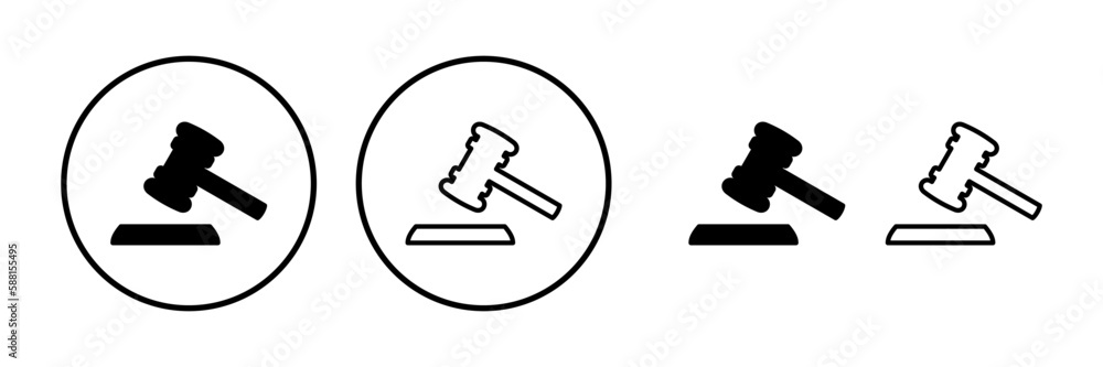 Gavel icon vector. judge gavel icon. auction hammer Gavel icon vector. judge gavel icon. auction hammer
