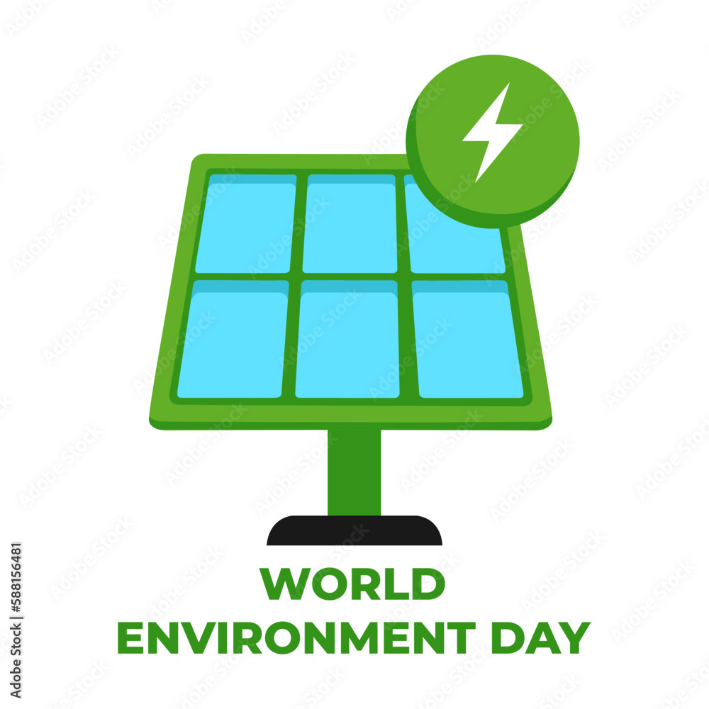 Solar Panel for Alternative Renewable Energy on World Environment Day Solar Panel for Alternative Renewable Energy on World Environment Day