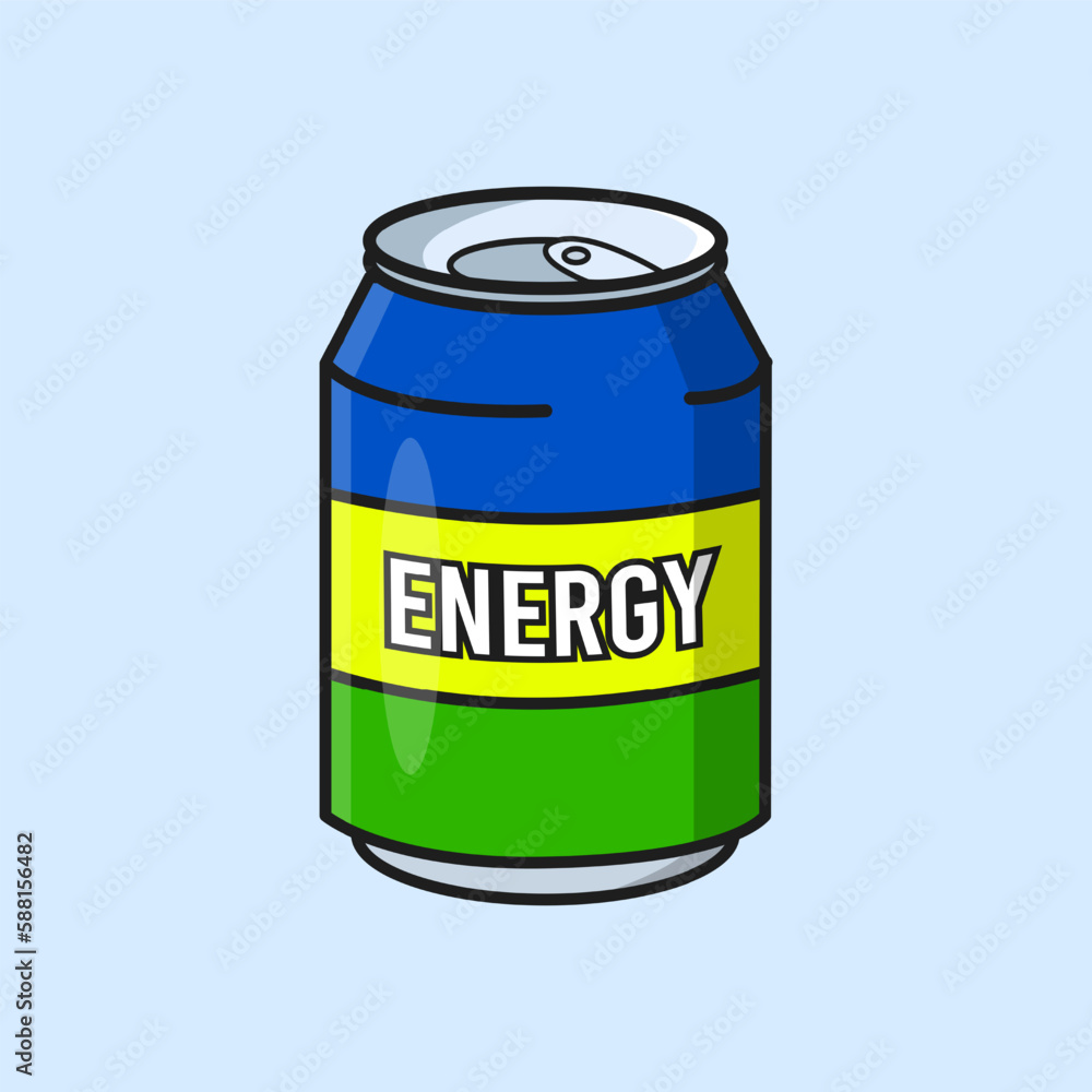 Soda Energy Drink Can Product Packaging Simple Object Soda Energy Drink Can Product Packaging Simple Object
