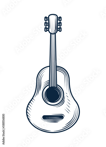 Guitar icon playing classic chords