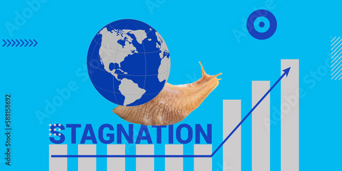 Obraz na plátně End of stagnation and beginning of development of the world economy