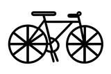 black bicycle icon 