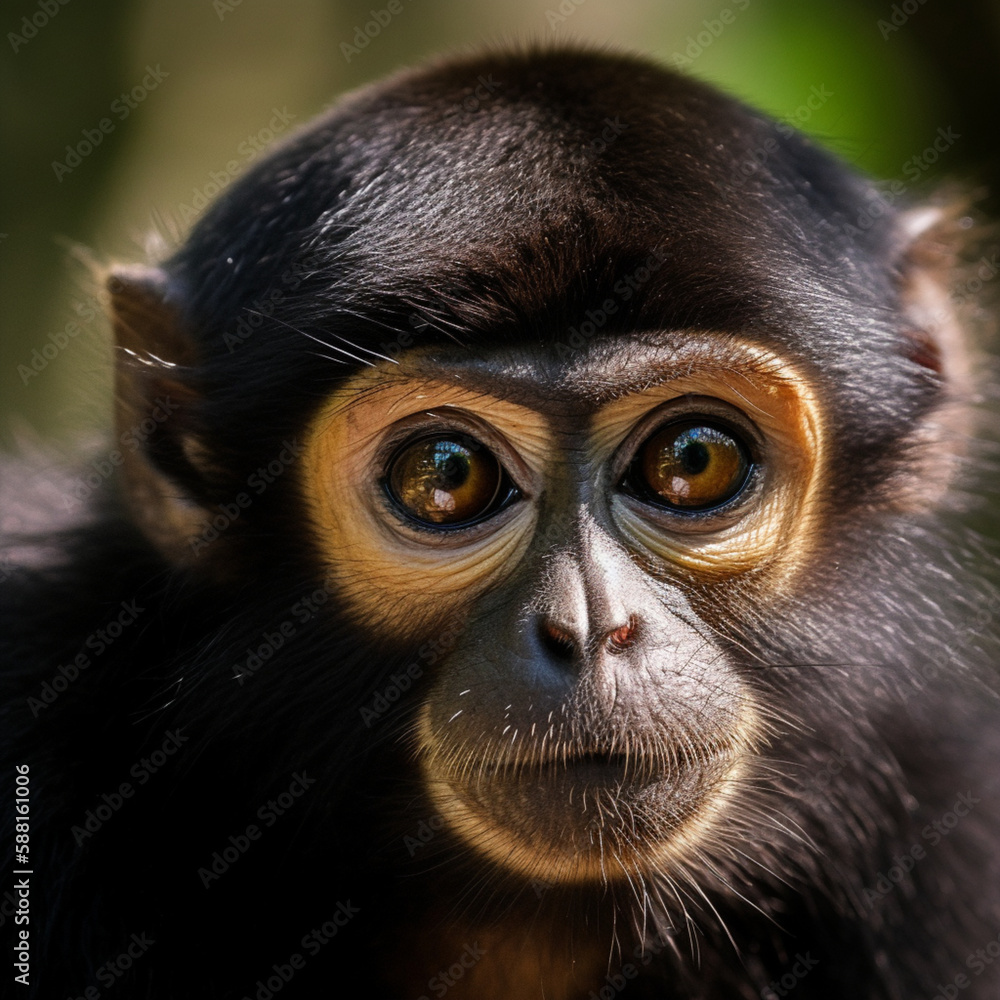 Naklejka premium spider monkey close up