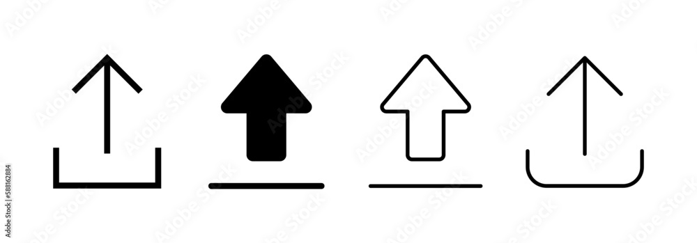 Upload icon vector for web and mobile app. load data sign and symbol Upload icon vector for web and mobile app. load data sign and symbol