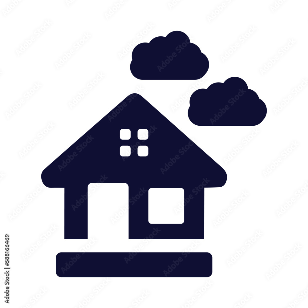 home, house, cloud, wifi, home cloud technology icon home, house, cloud, wifi, home cloud technology icon