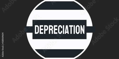 Depreciation - Decrease in value of an asset over time.
