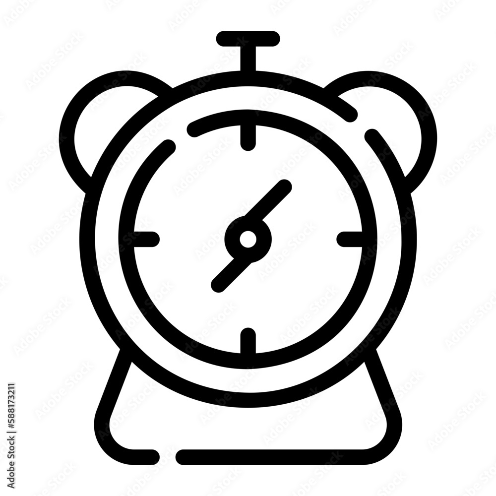 alarm line icon alarm line icon