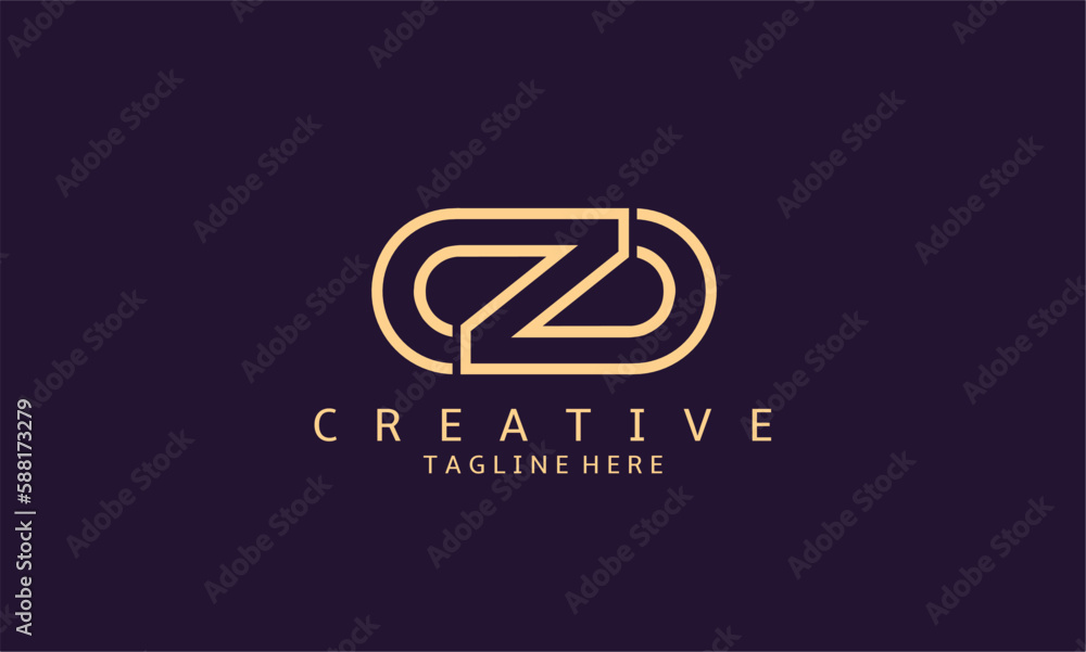 Luxury ZO Letter Logo Design. Modern minimalistic creative OZ or ZO letter initial icon vector template. Premium logo with golden design. Elegant corporate identity. - obrazy, fototapety, plakaty 