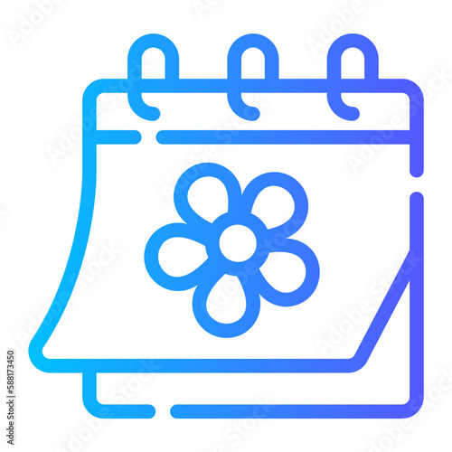 springtime gradient icon
