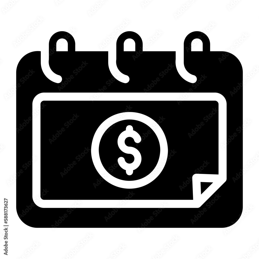 pay day glyph icon pay day glyph icon