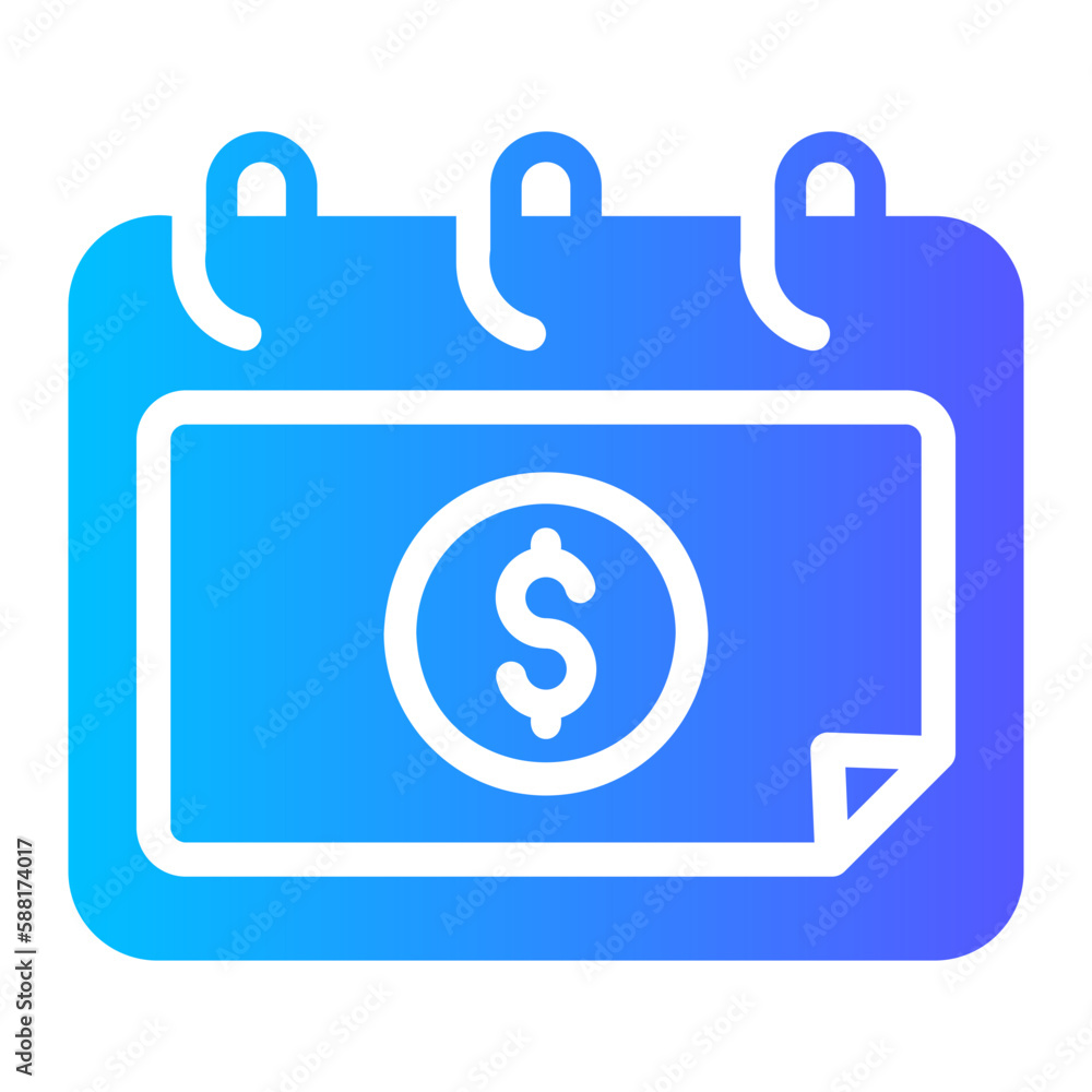 pay day gradient icon pay day gradient icon