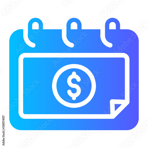 pay day gradient icon